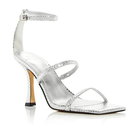 NWOT Marc Fisher Dalida Embossed Strappy Sandals - Picture 1 of 10